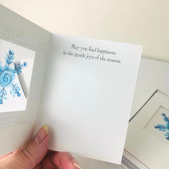 Winter Holiday Snowflake Cards. Clear Window Two sets 18 cards and envelopes ea - Picture 5 of 8